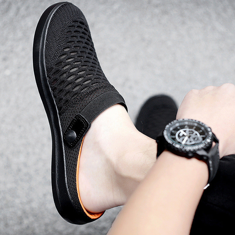 Baotou Half Slippers Flat Non-heel Lazy Fashion Casual Non-slip Sandals