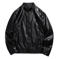 Injall Lun Leather Clothing With Stand Collar Men's Coat