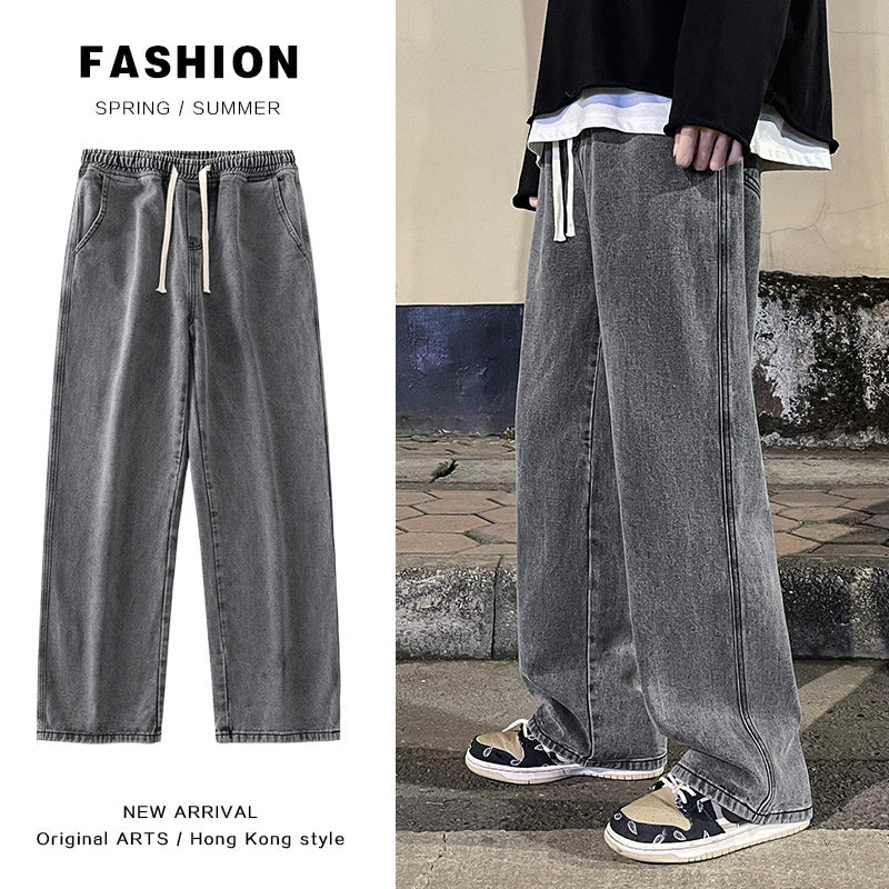 Loose Casual Pants Plus Size Straight Jeans