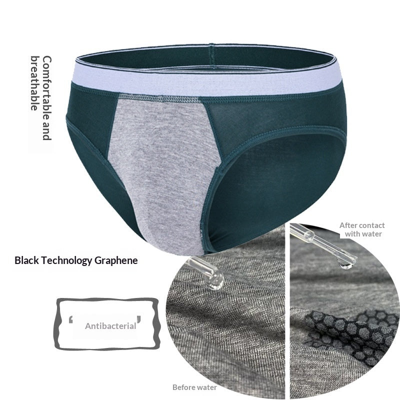 New Men's Underwear Youth Graphene Fine Modal Large Pouch