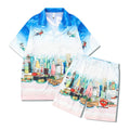 Retro Casual Short-sleeved Suit