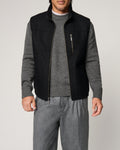 Men's Fine Autumn And Winter Blended Thermal Zipper Vest