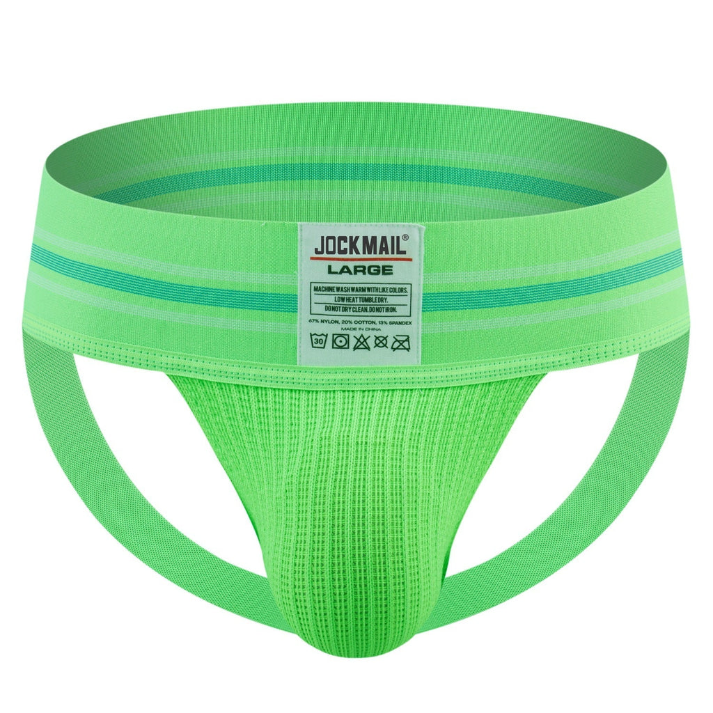 Men's T-back Wide Belt Breathable Rainbow