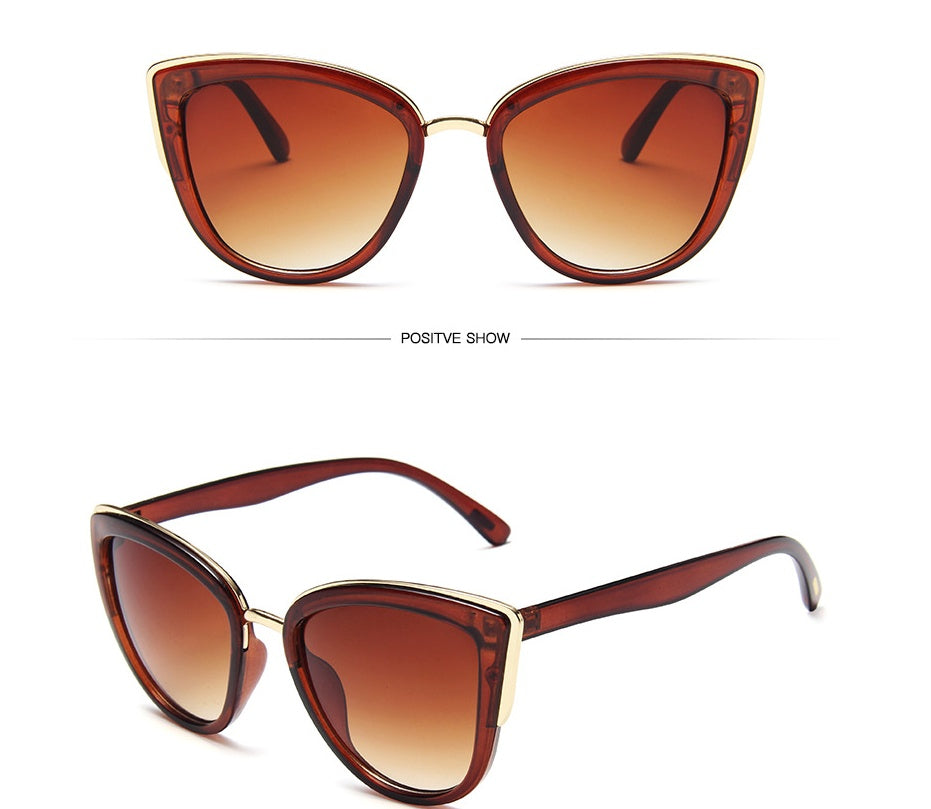 Ladies retro cat eye sunglasses