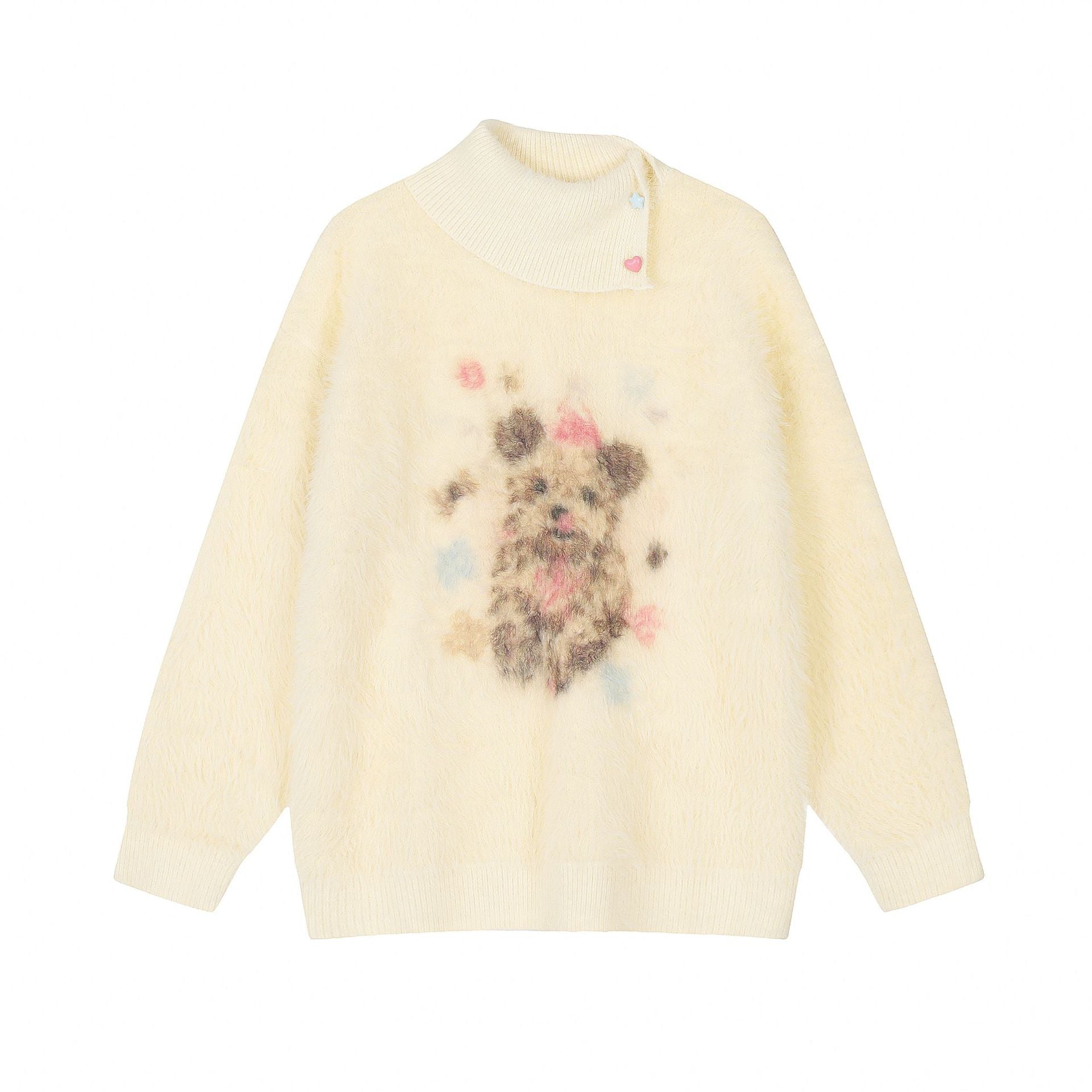 Cute Puppy Pullover Men's Autumn And Winter