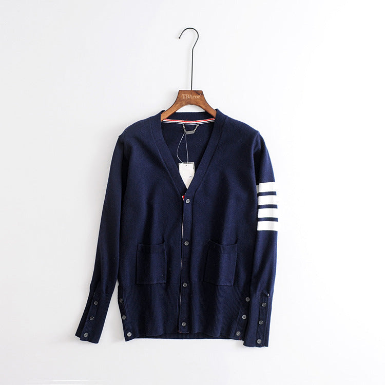 Single-breasted Knit Cardigan With Collarspring And Autumn Outer Knit Sweater Women