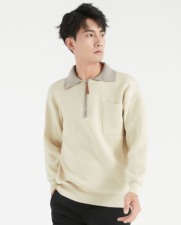 Men's Fashion Casual Bottoming Knitted Sweater