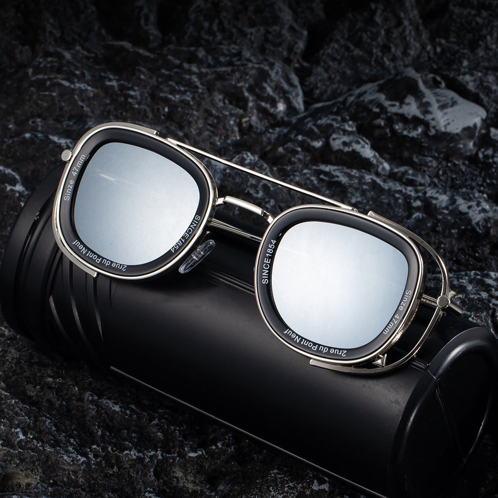 Fashion Oval Retro High Sunglasses