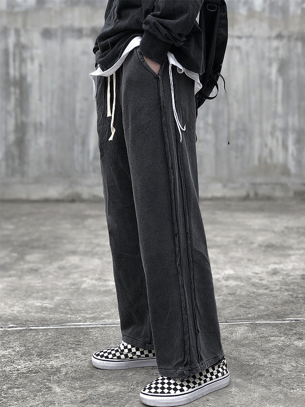 Loose Straight Trousers Retro Wide Leg Pants