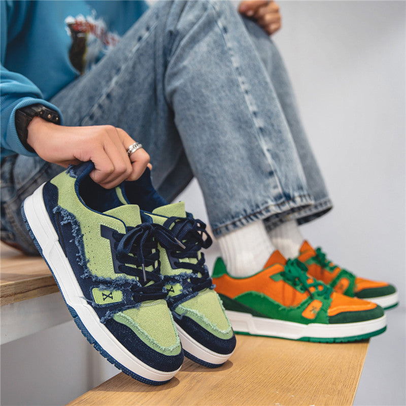 Breathable Leisure Hong Kong Style Retro Men's Shoes