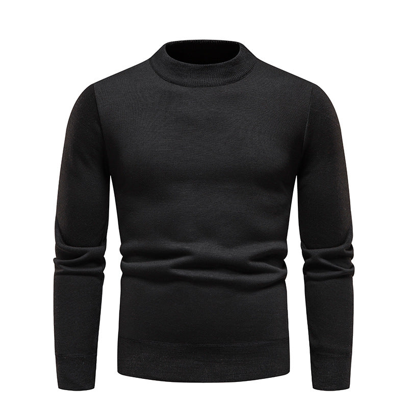 Fleece-lined Thick Men's Bottoming Sweater