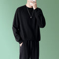 Black Loose Spring And Autumn Thick Inner Sweater