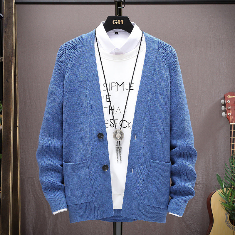 Stand-up Collar Sweater Coat