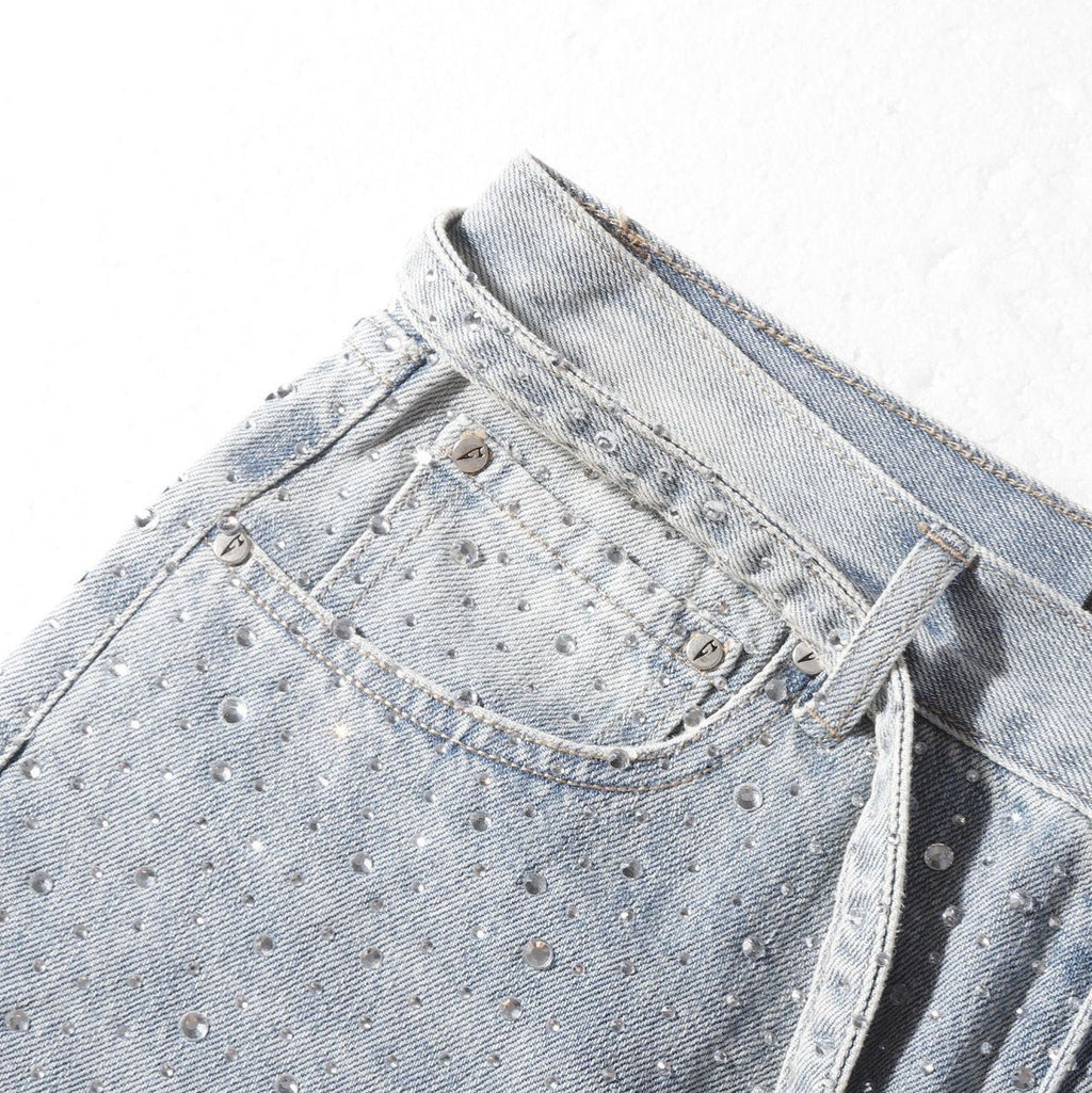 New Washed And Worn Heavy Industry Jeans
