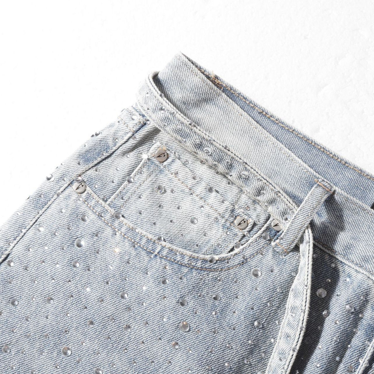 New Washed And Worn Heavy Industry Jeans