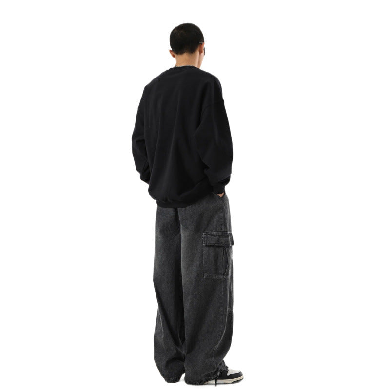 Men's Vintage Washed Denim Jeans