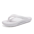 Flip-flops Men Wear Sandy Beach Platform Outside And Step On Shit