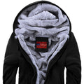 winter hooded wool jacket men