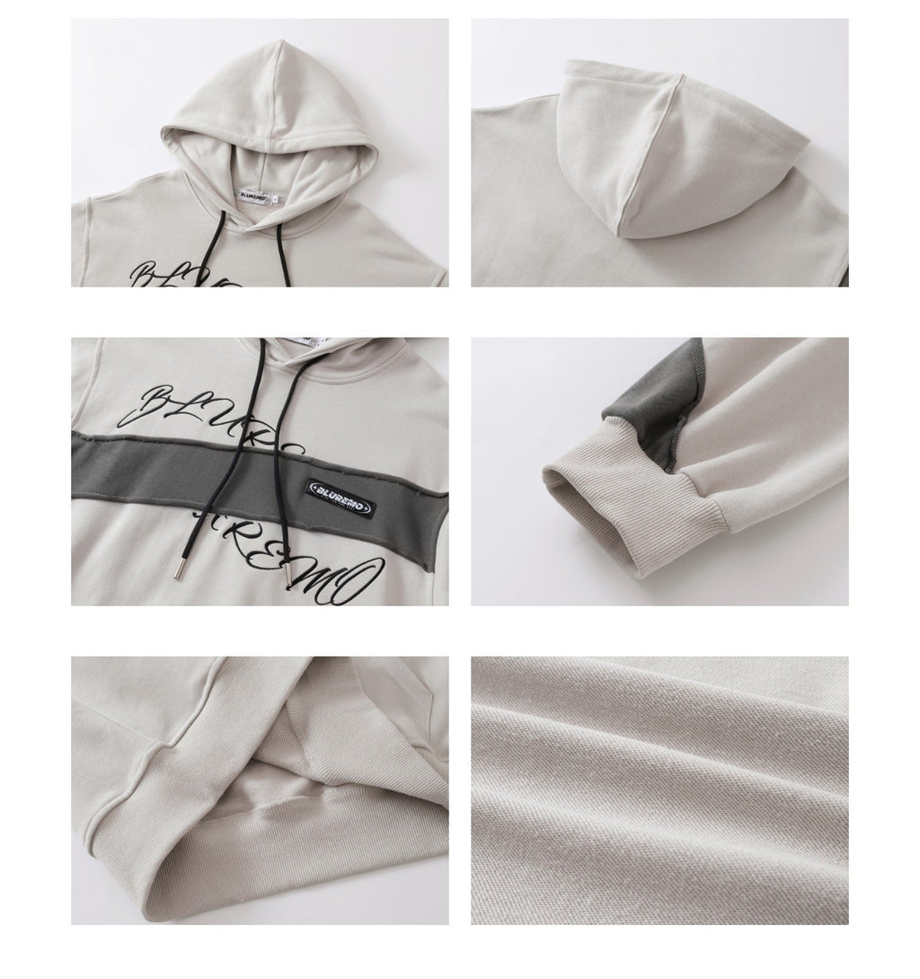 Hooded Burr Loose Long Sleeve Sweatershirt