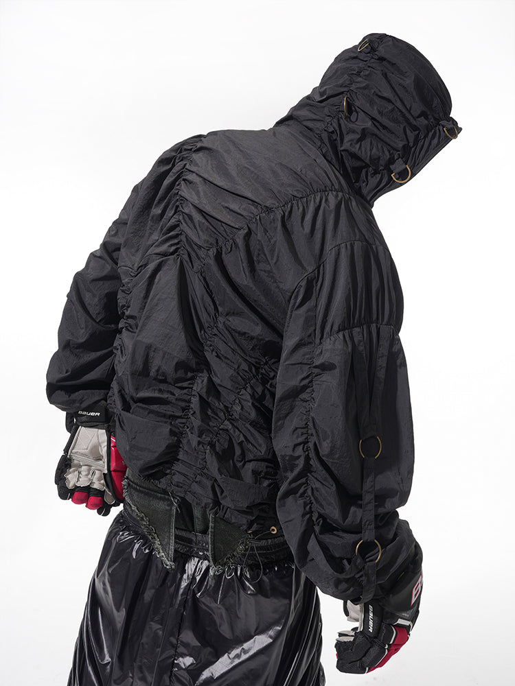 Men's Brand Pleating Ice-proof UV-proof Hooded Jacket