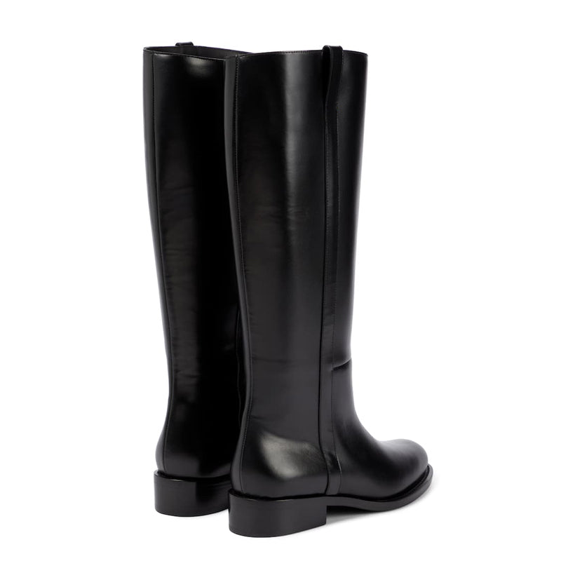 Women's Large Size Simple Low Heel High Boots