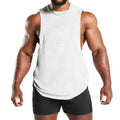 New Fitness Wide Shoulder Vest Men's Solid Color Sports Casual