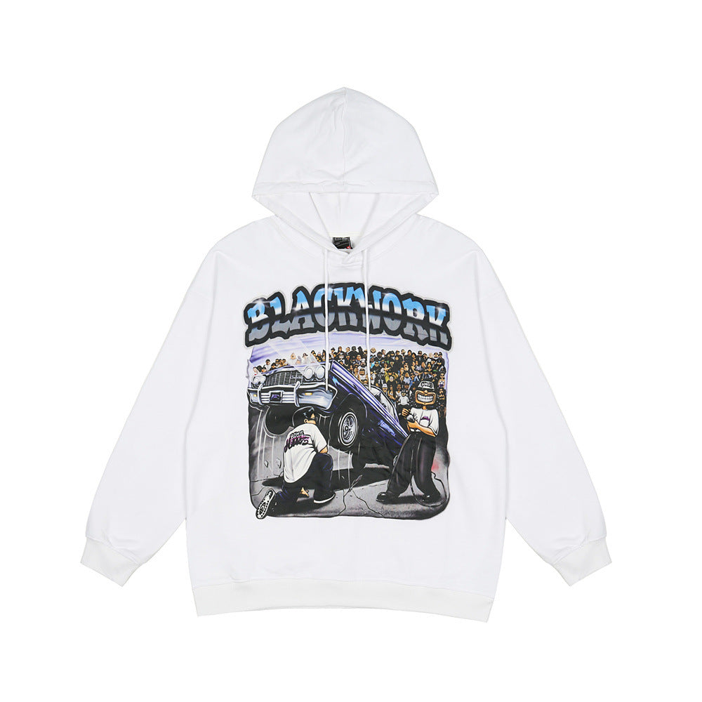 Men's European And American Fashion Brand Loose Hoodie Hip Hop Trendy Pullover