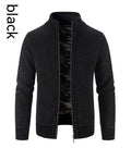 Men's Knitwear Autumn And Winter Fleece Lined Padded Cardigan sweater