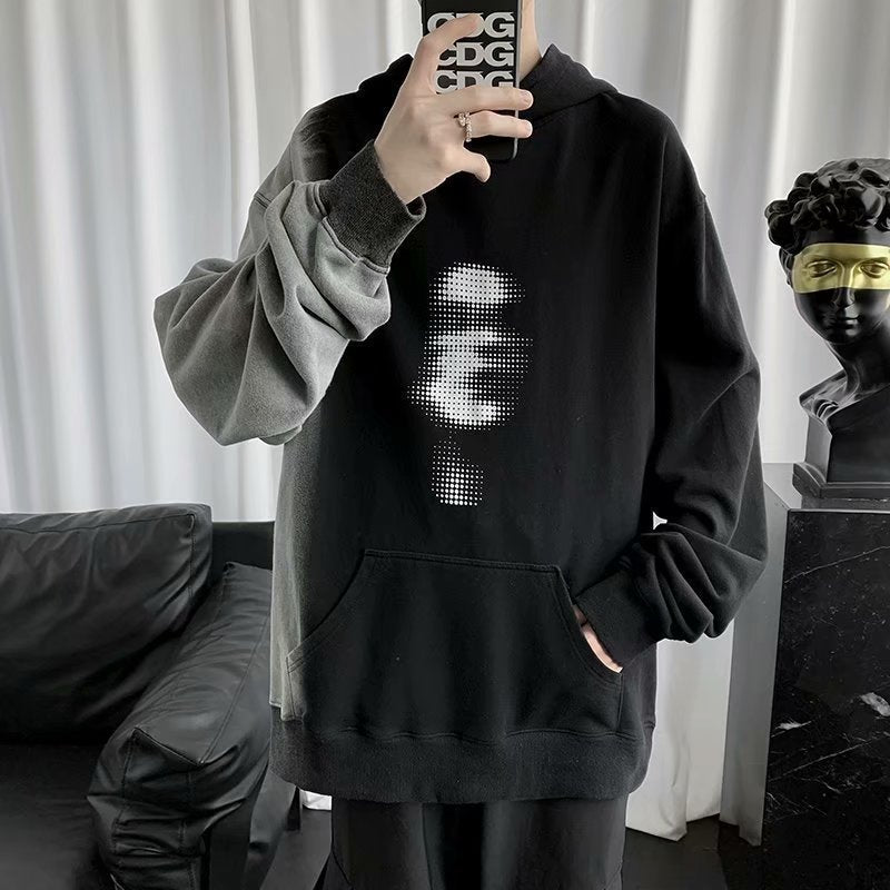 Hooded Men's Long Sleeve Hip Hop Trend Personality Sweater