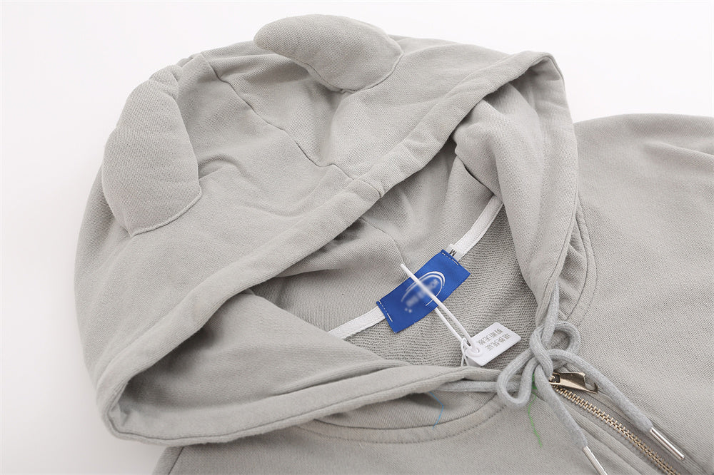High Street Loose Spring And Autumn Patch Letter Embroidery Cardigan Sweater Hoodie