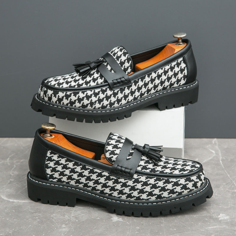 Business Fringed Leather Shoes Men's All-match Slip-on