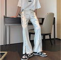 Design Niche Side Zipper-breasted pants