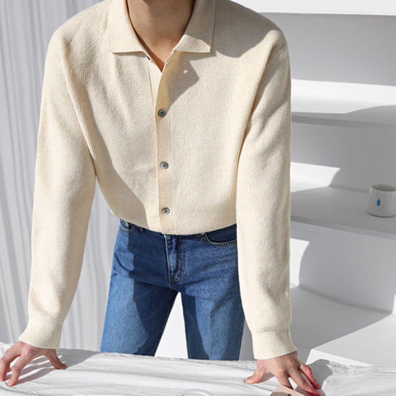 Men's Spring And Autumn Sweater Coat