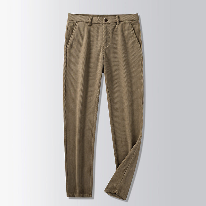 British Retro Middle-aged And Elderly Striped Pants