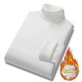 Men's Winter Turtleneck Single-layer Fleece-lined Knitted Bottoming Shirt