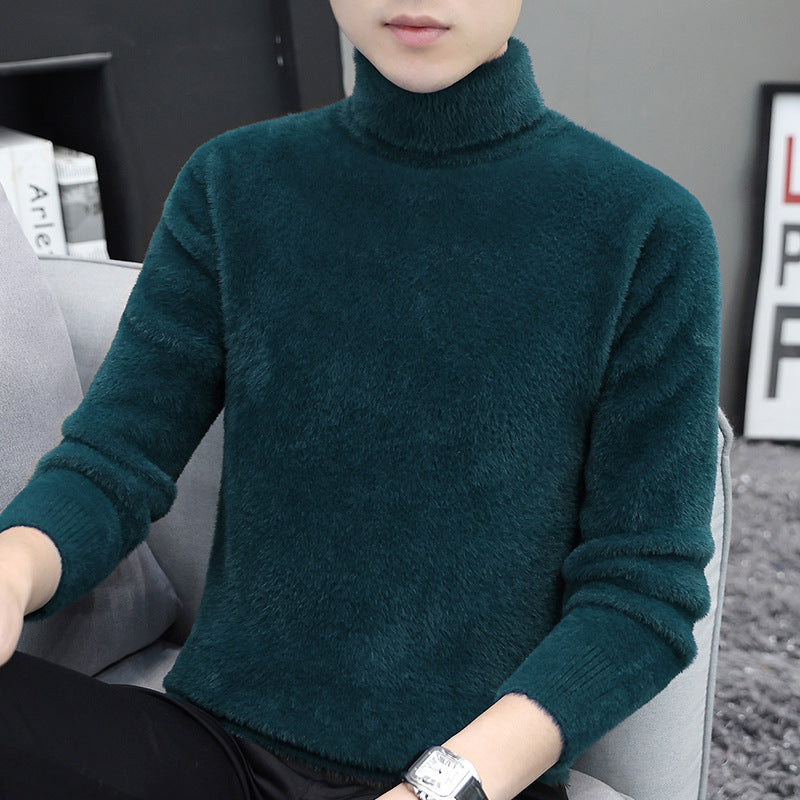 Mink High Collar Sweater Men's