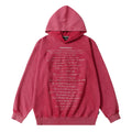 Men's Letter Printed Distressed Hooded Niche Design High Street Fashionable Loose Sweater