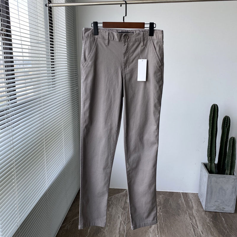 Four-sided Elasticity Autumn New Men's All-match Solid Color