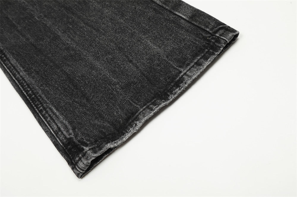 Ripped Do The Old Cowboy Trousers Men's Punk Loose