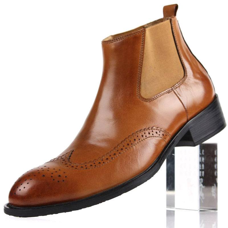 Pointed Toe Style Really Comfortable Cowhide Boots