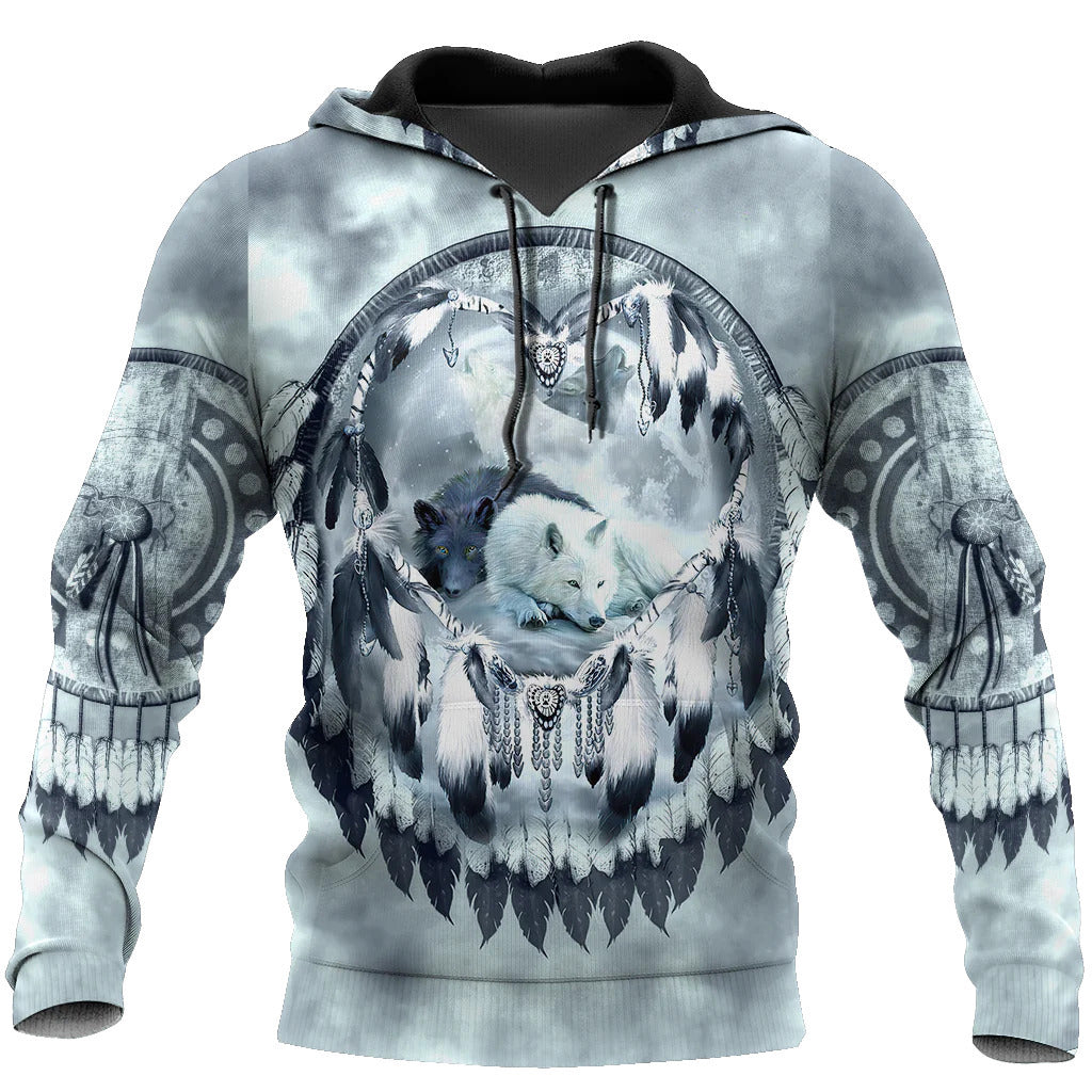 Digital Printing Leisure Fashion Hooded Sweatshirt