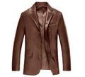 Washed Coat Leather Casual Jacket