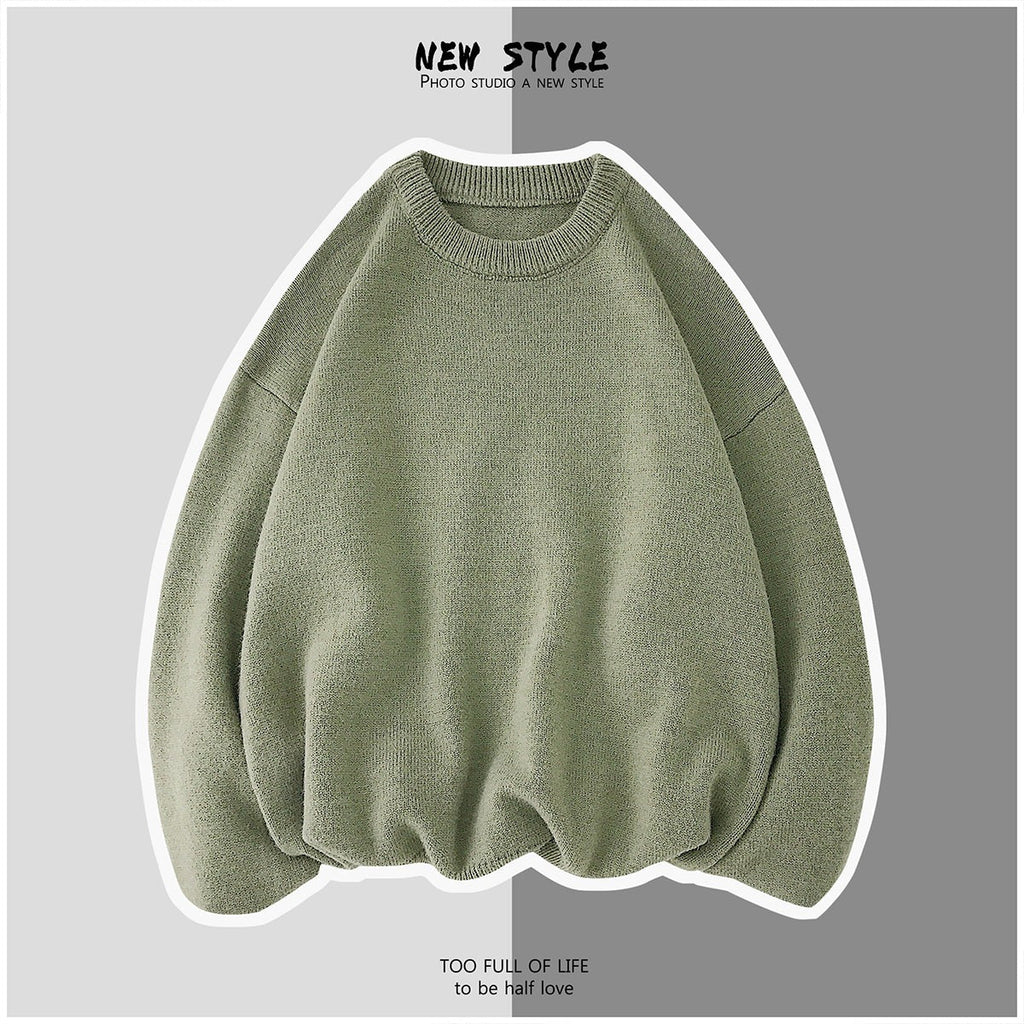 Men's Simple Solid-Color Sweaters For Autumn And Winter