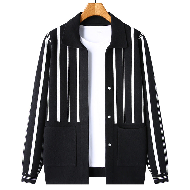 Knitwear Coat Middle-aged Men's Business Casual