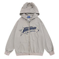High Street Loose Spring And Autumn Patch Letter Embroidery Cardigan Sweater Hoodie