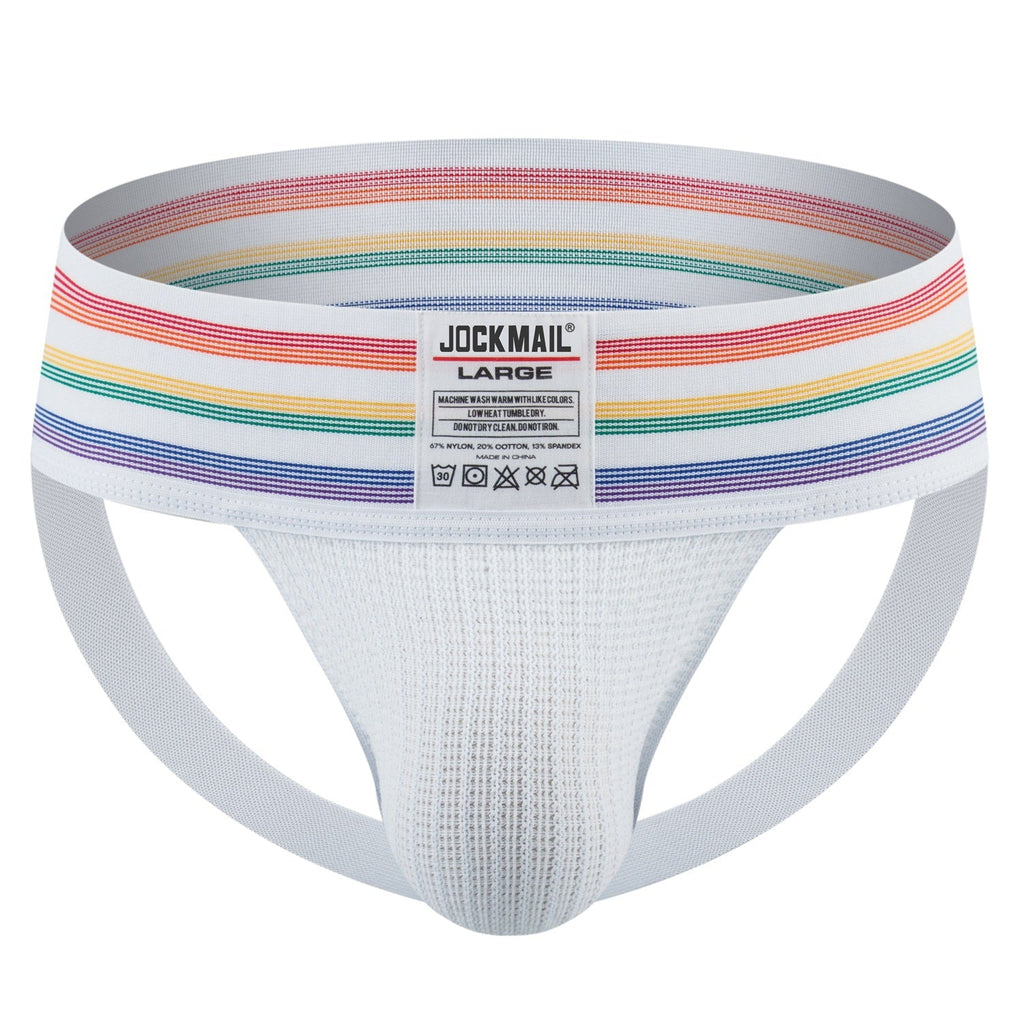 Men's T-back Wide Belt Breathable Rainbow