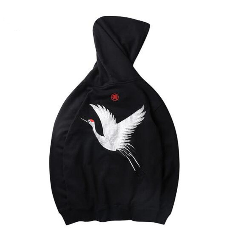 Printed Fleece Men's Hooded Hip Hop Harajuku Sweatshirt