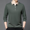 Summer Lapels Short-sleeved T-shirt Men's Skin-friendly Breathable Casual Top