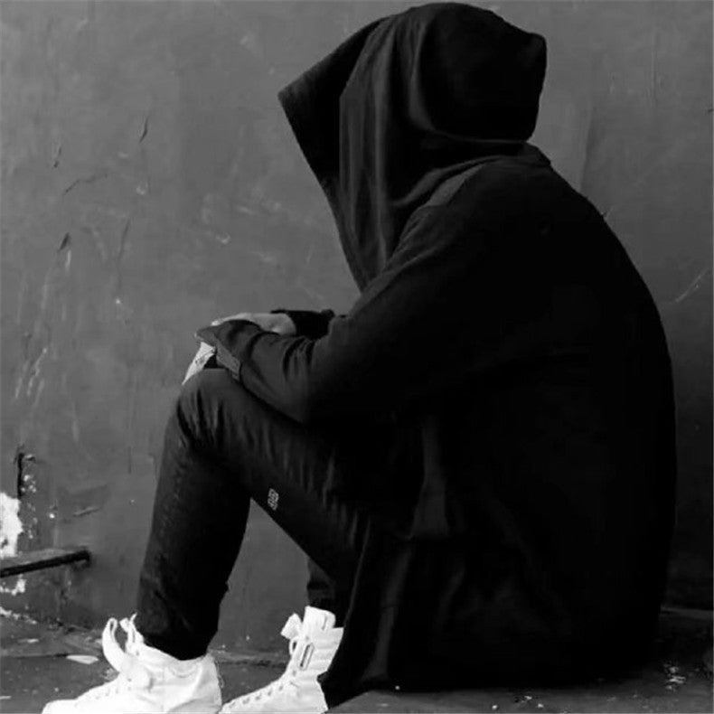 Mid-length Men's Hooded Cape Cloak