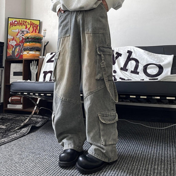 Autumn And Winter Clothing New Men's Hong Kong Style Trendy Workwear Jeans